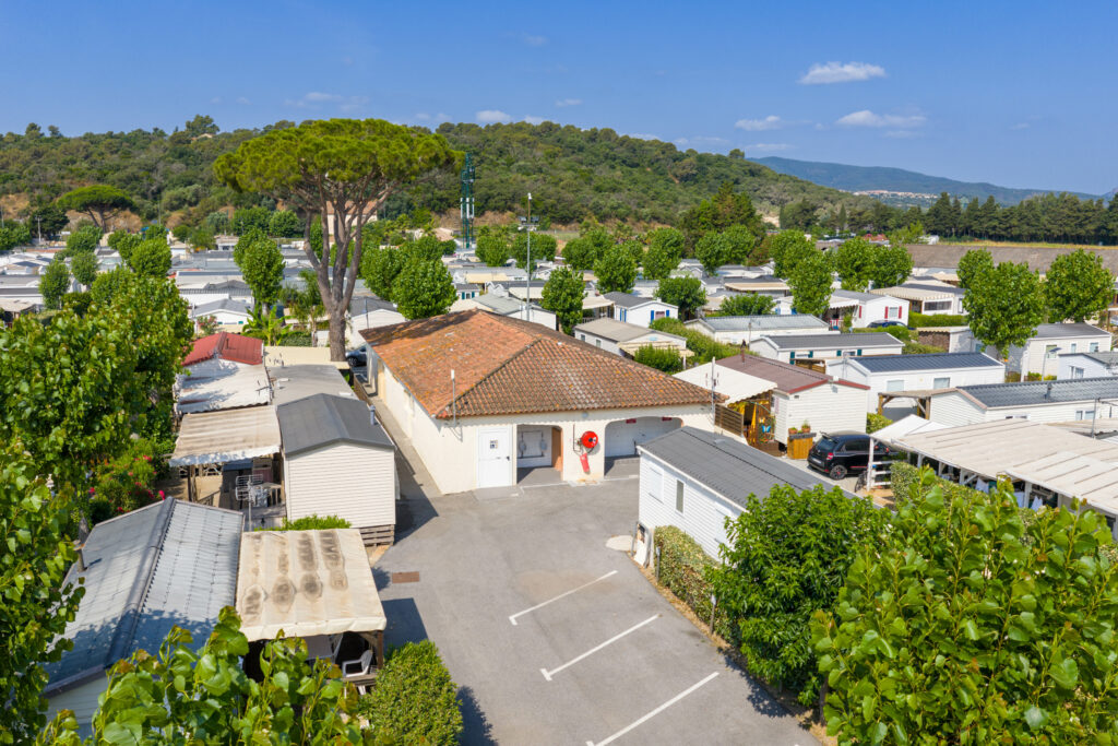 vue aérienne du sanitaire
