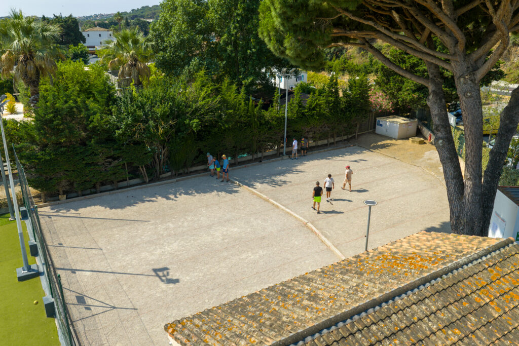 vue aérienne pétanque